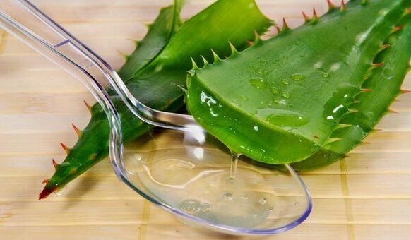 Aloe juice for papilloma removal